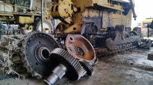 Witnessed more repairs on a recently repaired dozer.